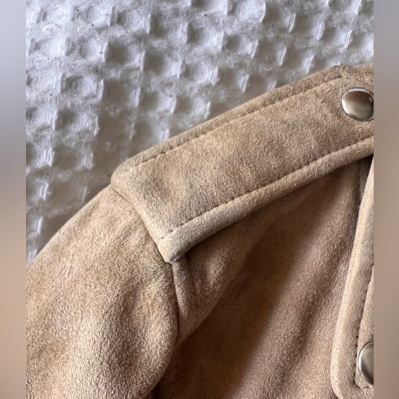 All Saints Balfern Suede Tassel Jacket in sz 8 - Picture 14 of 15